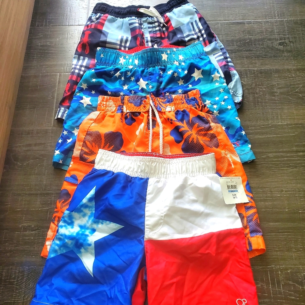 Boys Swimming Trunks (Lot of 4)